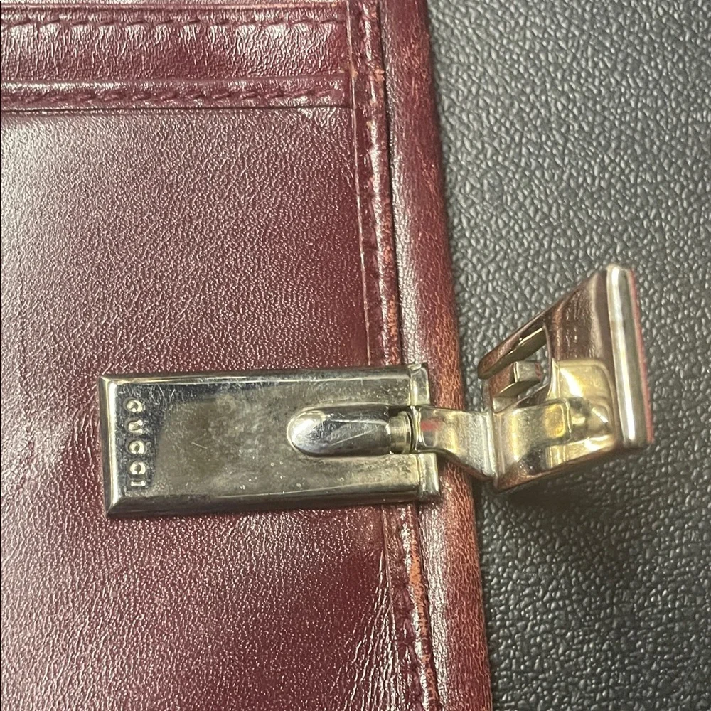 Gucci Maroon Leather Card Holder - Picture 4 of 9